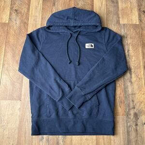 The North Face Heritage Hoodie Womens Medium Blue Athletic Training Fitness 5417